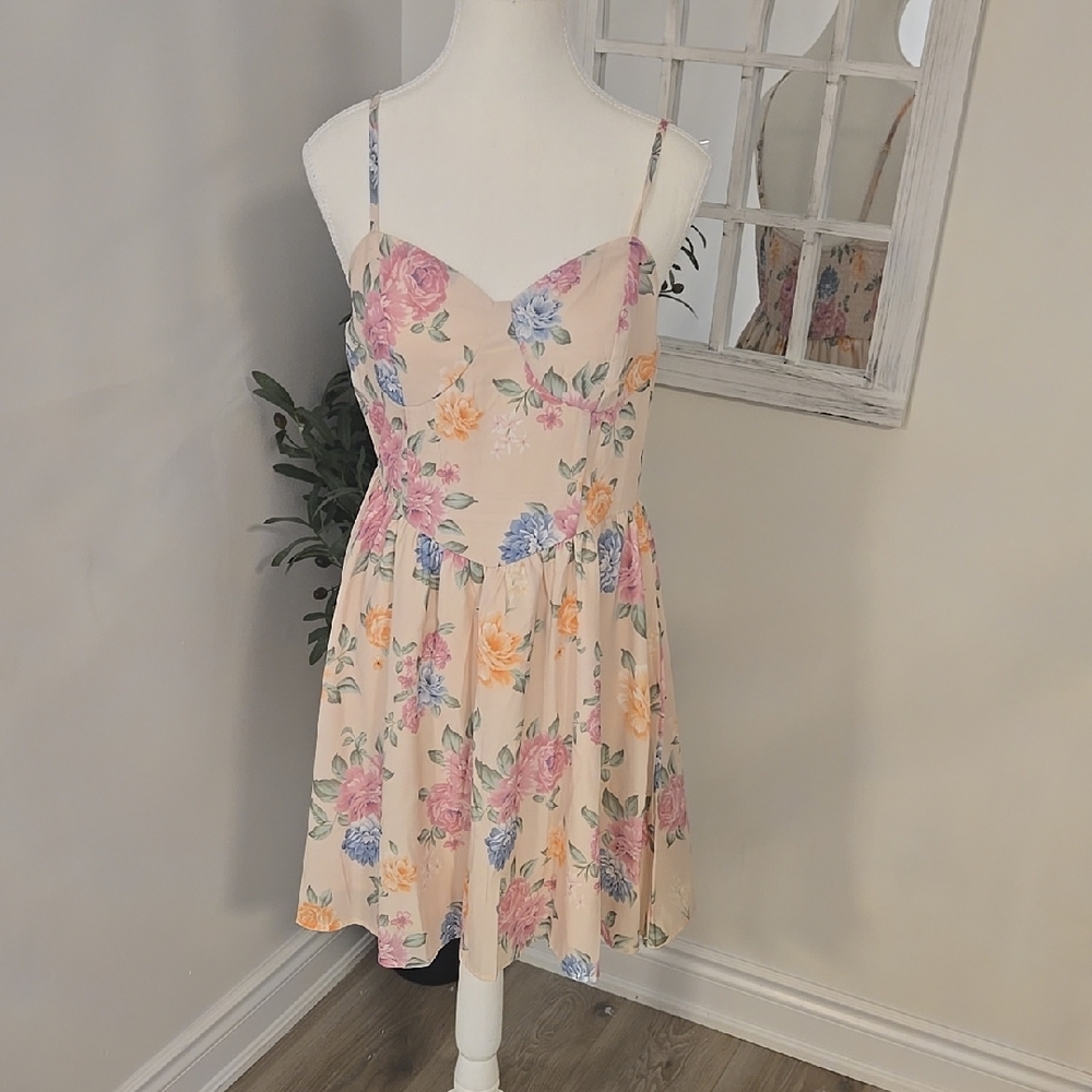 Floral Spaghetti Strap Dress